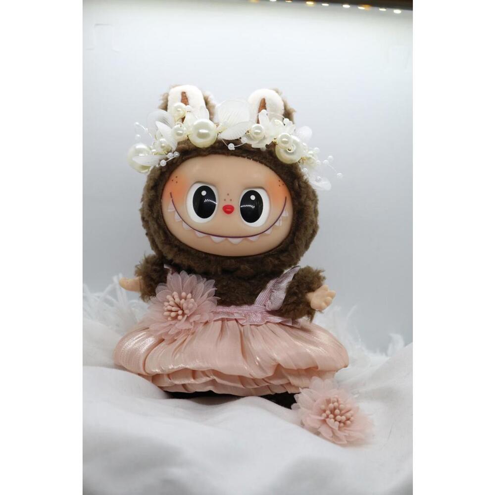Labubu The Monsters Pink Satin Flower Set